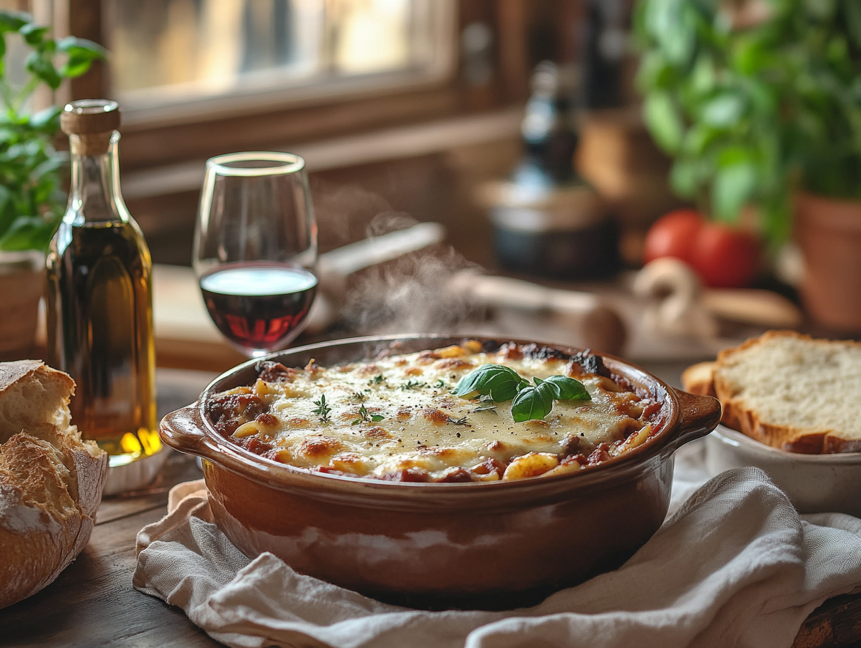 Creamy Beef Mince and Tomato Pasta Bake