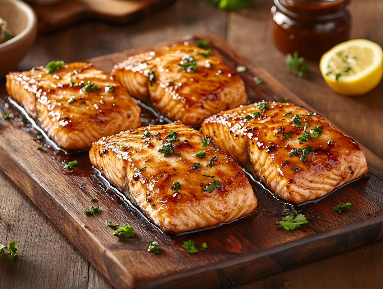 Honey BBQ Glazed Salmon