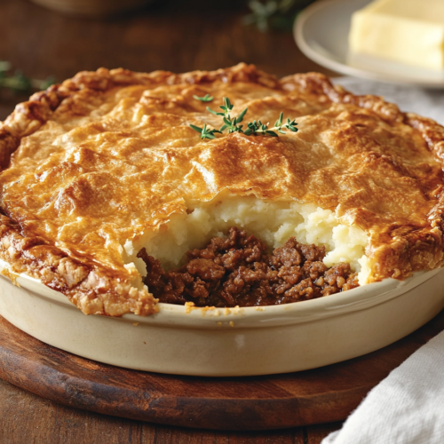 Irish Minced Beef And Potato Pie