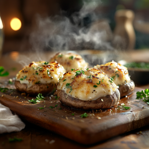 Boursin Stuffed Mushrooms