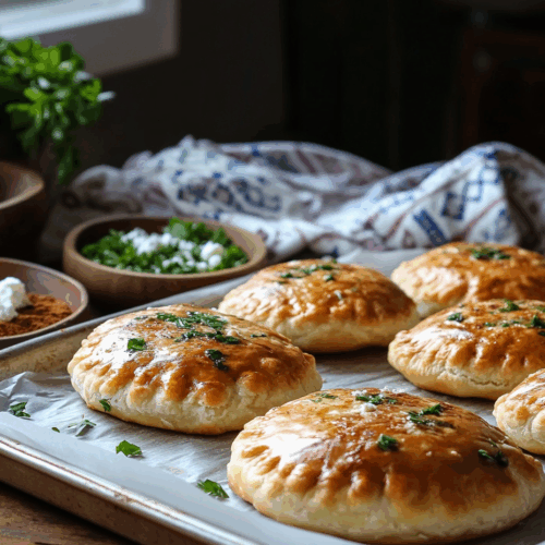 Lamb Mince And Feta Fatayer