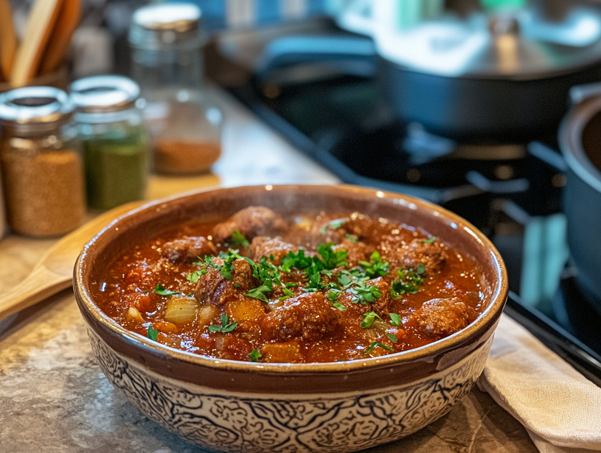 Minced Lamb Kebab Koresh (Persian Stew)