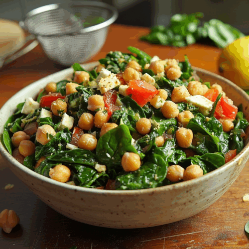 Nepalese Chickpea And Spinach Salad