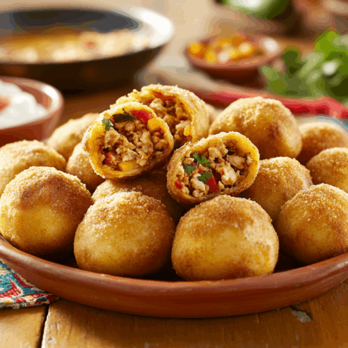 Minced Chicken And Potato Papas Rellenas